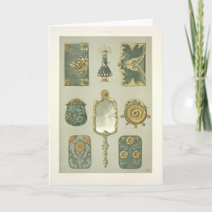 Cartão Art nouveau anton seder mesa