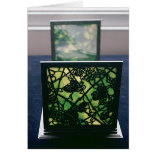 Cartão Art Nouveau bookends, Tiffany Studios, c.1894