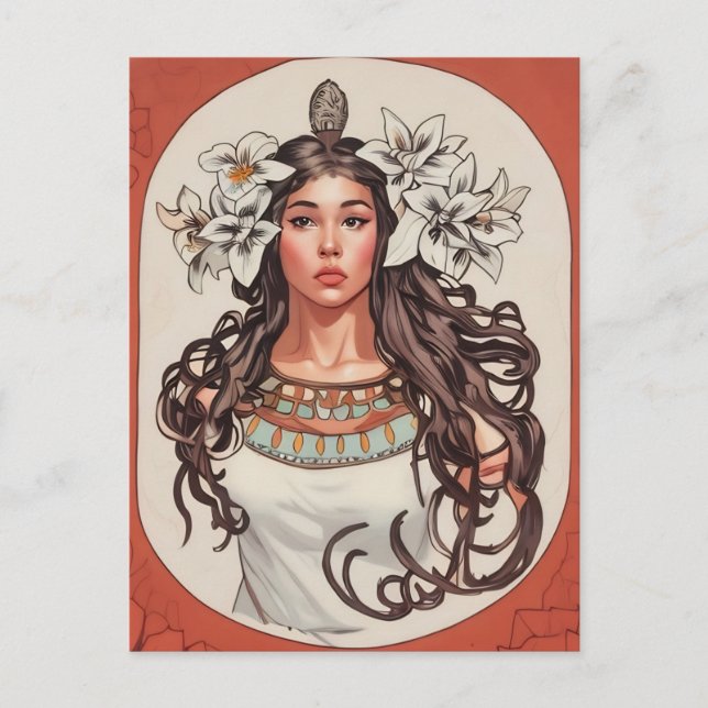 Cartão Art Nouveau La Princesse Lointaine (Frente)