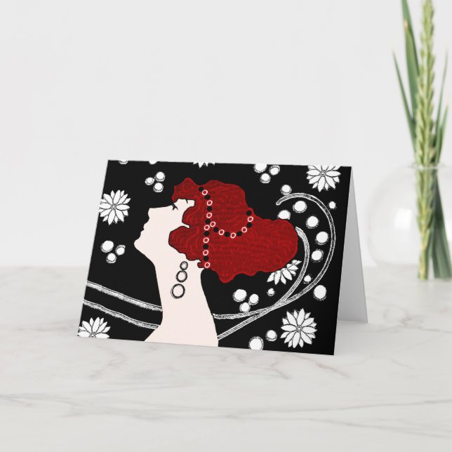 Cartão Art Nouveau Notecard (Frente)