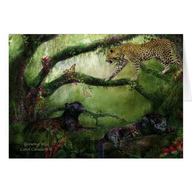 Cartão ArtCard selvagem crescente (Frente Horizontal)