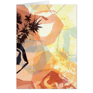 Cartão Arte abstrata das formas das rochas dos