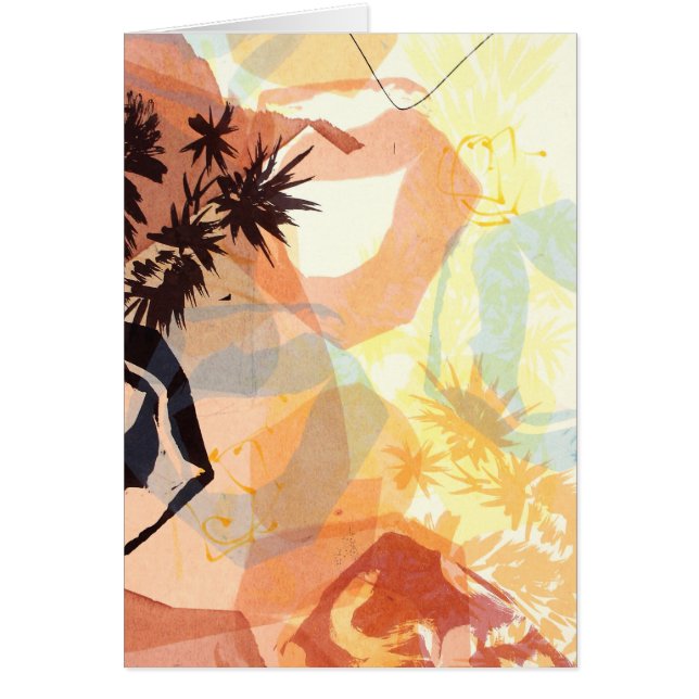 Cartão Arte abstrata das formas das rochas dos (Frente)