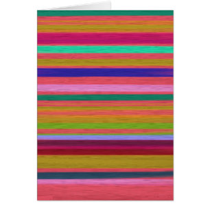 Cartão Arte abstrato do arco-íris strips moderna