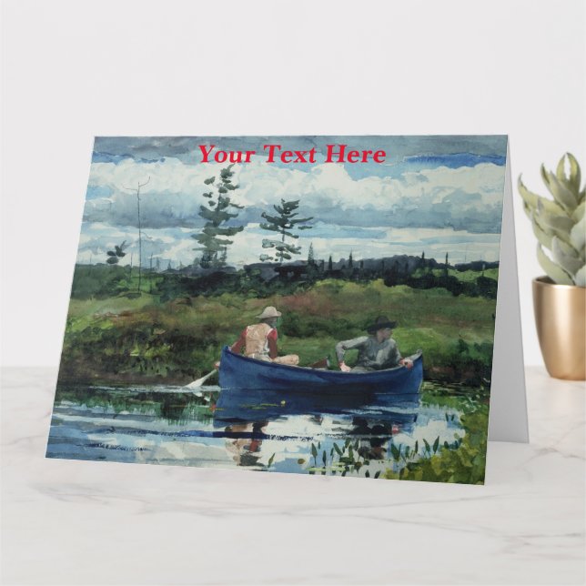 Cartão Arte Americana do Homer Winlnlnln (Planta pequena)