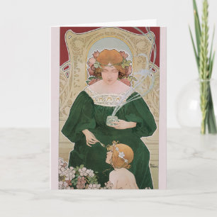 Cartão Arte Antiga Arte Nova Helm Cacao por Privat Livemo