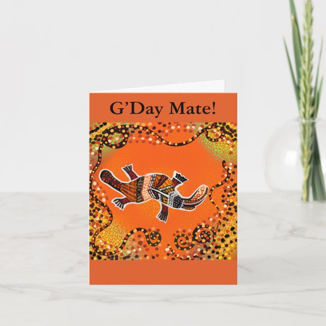 CARTÃO ARTE AUSTRALIANO                 (Frente)