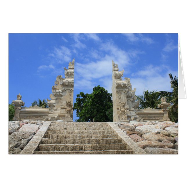 Cartão Arte balinesa (Frente Horizontal)