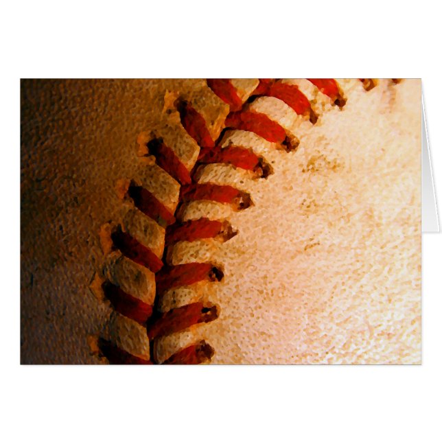 Cartão Arte Baseball (Frente Horizontal)