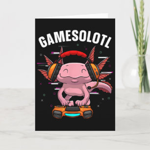 Cartão Arte Bela Para Jogos Para Homens Jovens Jogo Axol