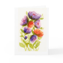 Arte Botânica Colorida em Aquarela
