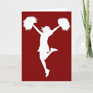 Cartão Arte Cheerleading do esboço do cheerleader pelo Al