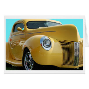 Cartão Arte clássica do carro