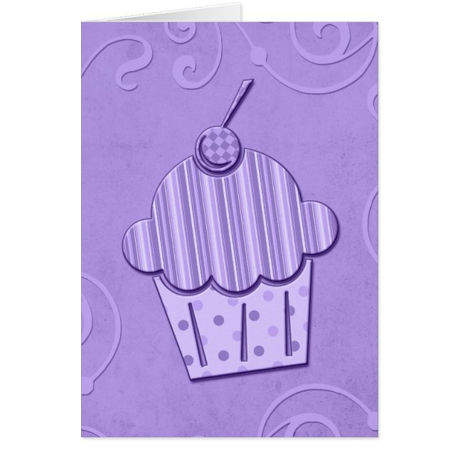 Cartão Arte Cupcake Colorida (Frente)