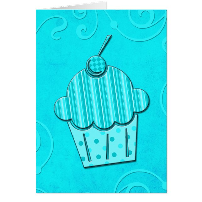 Cartão Arte Cupcake Colorida (Frente)