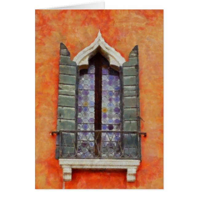 Cartão Arte da Janela Renascença (Frente)