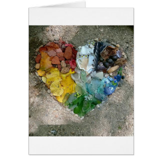 Cartão Arte da natureza do coração