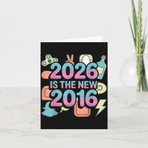 Cartão Arte de 2026 Nova Nostalgia Retro 2016