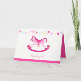 Cartão Arte de aquarela rosa-chá de fraldas