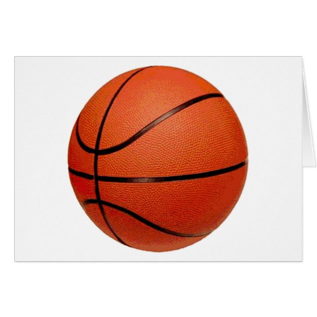 Cartão Arte de Basquete (Frente Horizontal)
