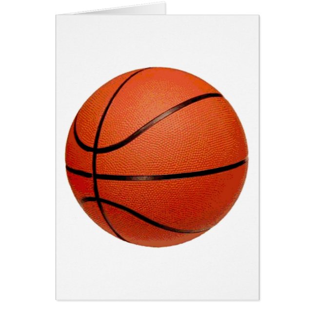Cartão Arte de Basquete (Frente)