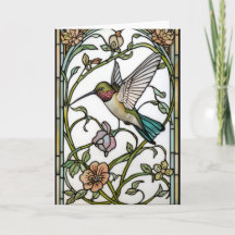 Arte de beija-flor elegante botânico boho chic