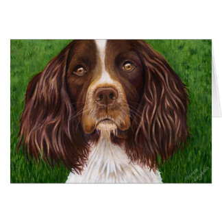 Cartão Arte de Cachorro Espanhol Inglês - Major