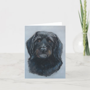 Cartão Arte de Cachorro Ouro Koda