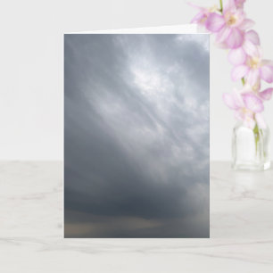 Cartão Arte de Céu Tempestuoso Cinza Dramático