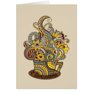 Cartão Arte de desenho artístico