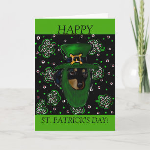 Cartão Arte de Design St. Patty Doxie