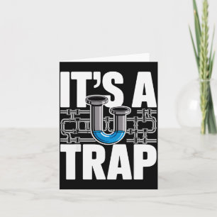 Cartão Arte de Encanador para Homens Mulheres Encanamento