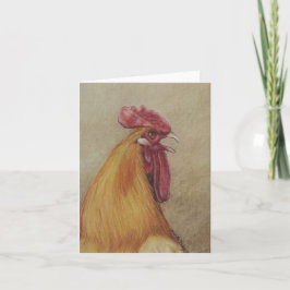 Cartão Arte de exultação Notecard do pássaro do galo