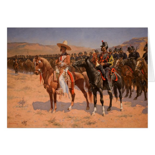 Cartão Arte de Frederic Remington (Frente Horizontal)
