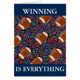 Cartão Arte de Futebol Azul