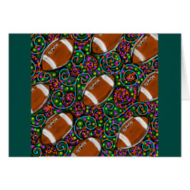 Cartão Arte de Futebol Verde