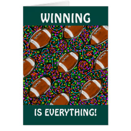 Cartão Arte de Futebol Verde