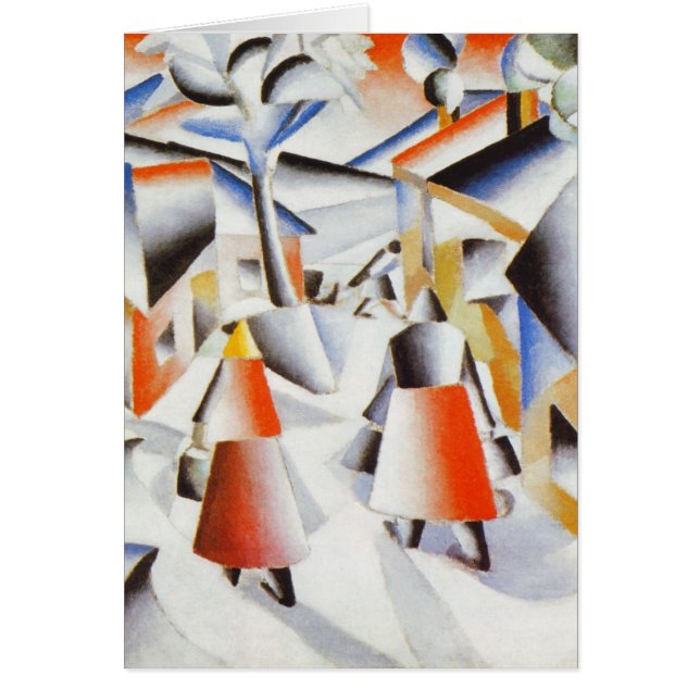 Cartão Arte de Kazimir Malevich (Frente)