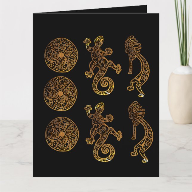 Cartão Arte de Kokopelli (Frente)