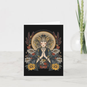 Cartão Arte de Mandala com Motivo de Anime Manga Anime 