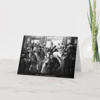 Cartão Arte de renascimento de Harlem - "obtendo a