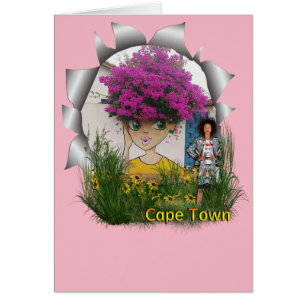 Cartão Arte de rua criativa na Cidade do Cabo