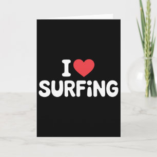 Cartão Arte de Surf para Homens Mulheres Amante de Surfis