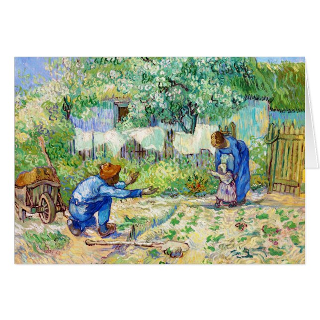Cartão Arte de Vincent van Gogh das primeiras etapas (Frente horizontal)