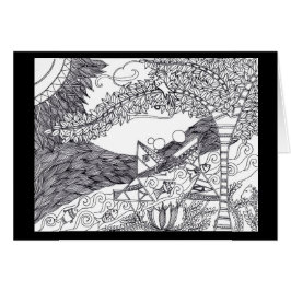 Cartão Arte de Warli