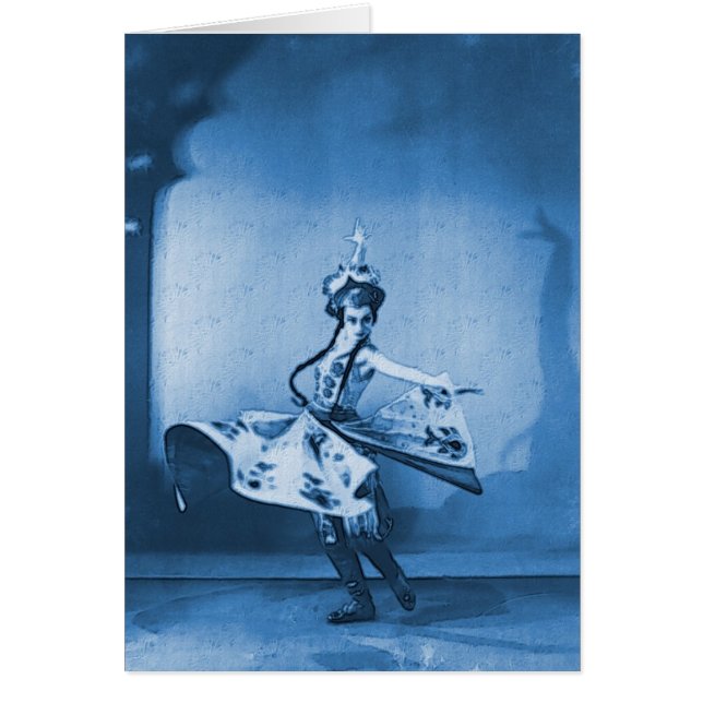 Cartão Arte Digital Blue Dancer (Frente)