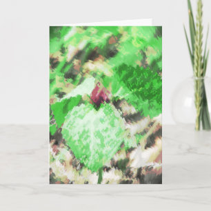 Cartão Arte Digital de primavera Wildflower