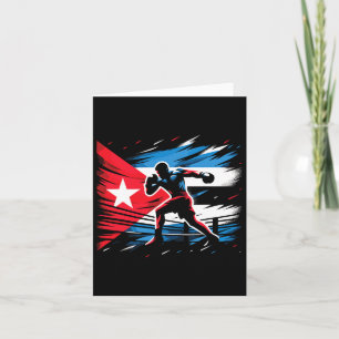Cartão Arte do campeão cubano de combate à caldeira