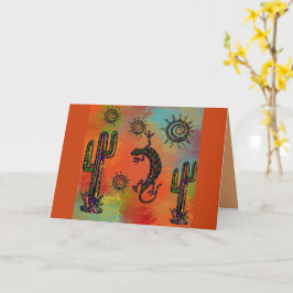 Cartão Arte do Deserto do Arizona