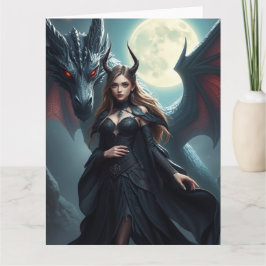 Cartão Arte do Dragão Místico